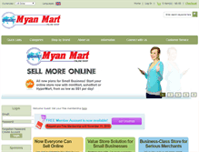 Tablet Screenshot of myanmarmart.com